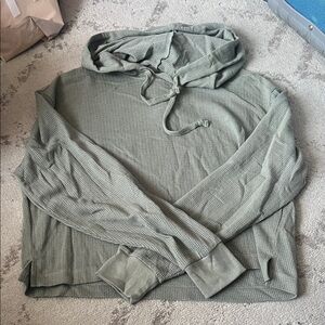 Victoria's Secret Green cropped Hoodie